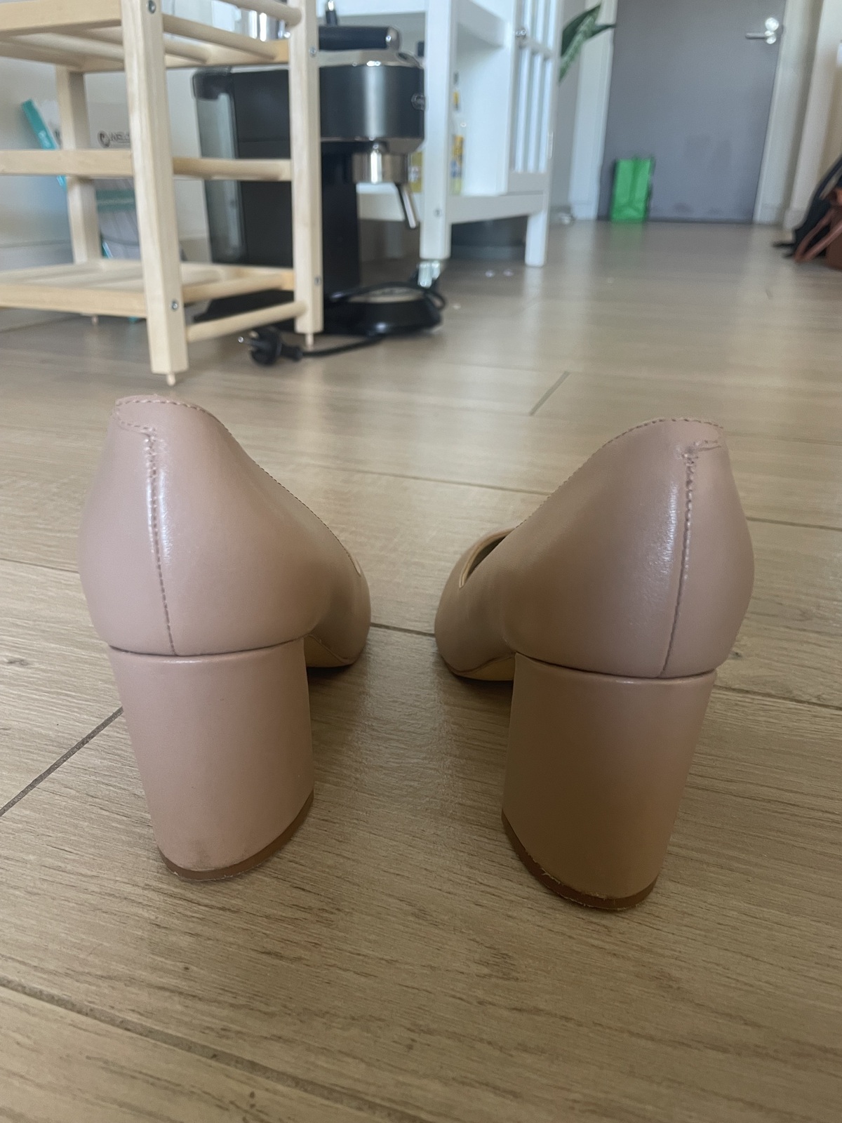 Cate - Nude Block Heels -