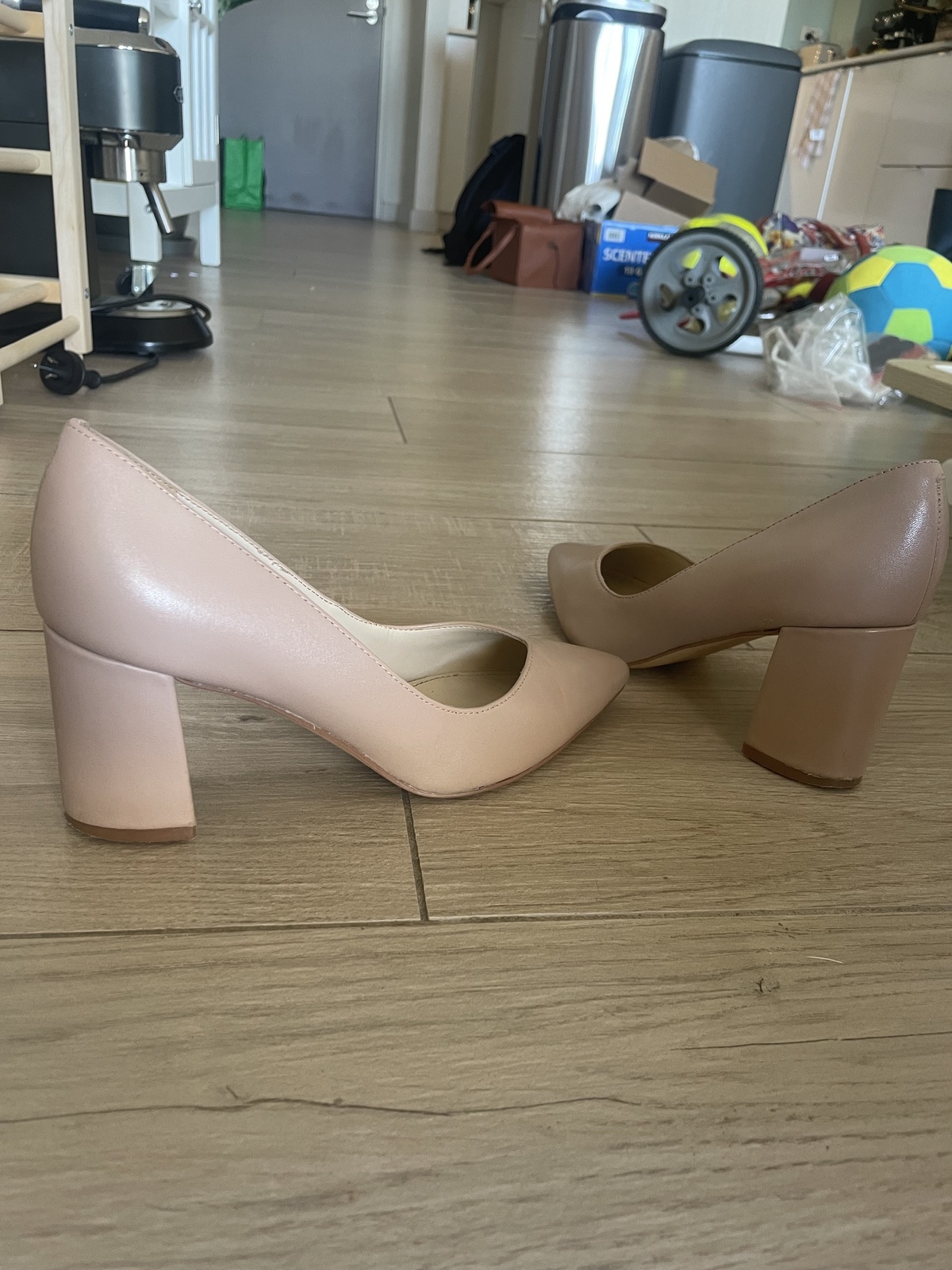 Cate - Nude Block Heels -