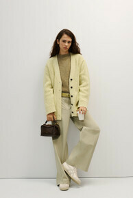 OVERSIZED MANSTYLE CARDIGAN Sorbet