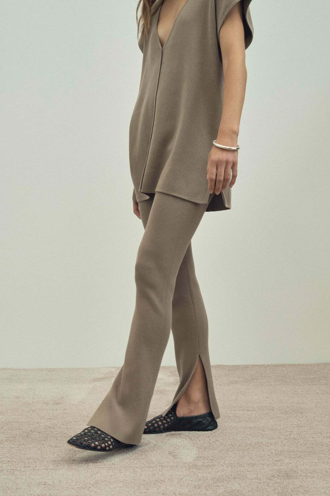 The Anais Rib Knit Pants