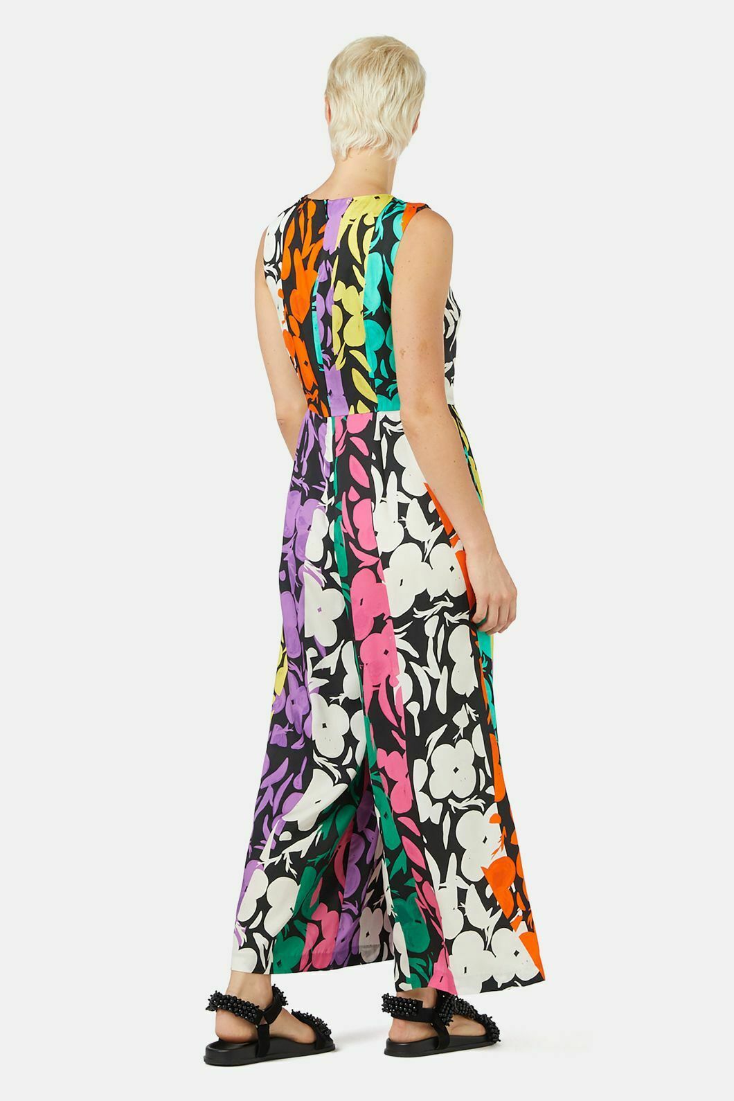 Flower Stripe Pantsuit