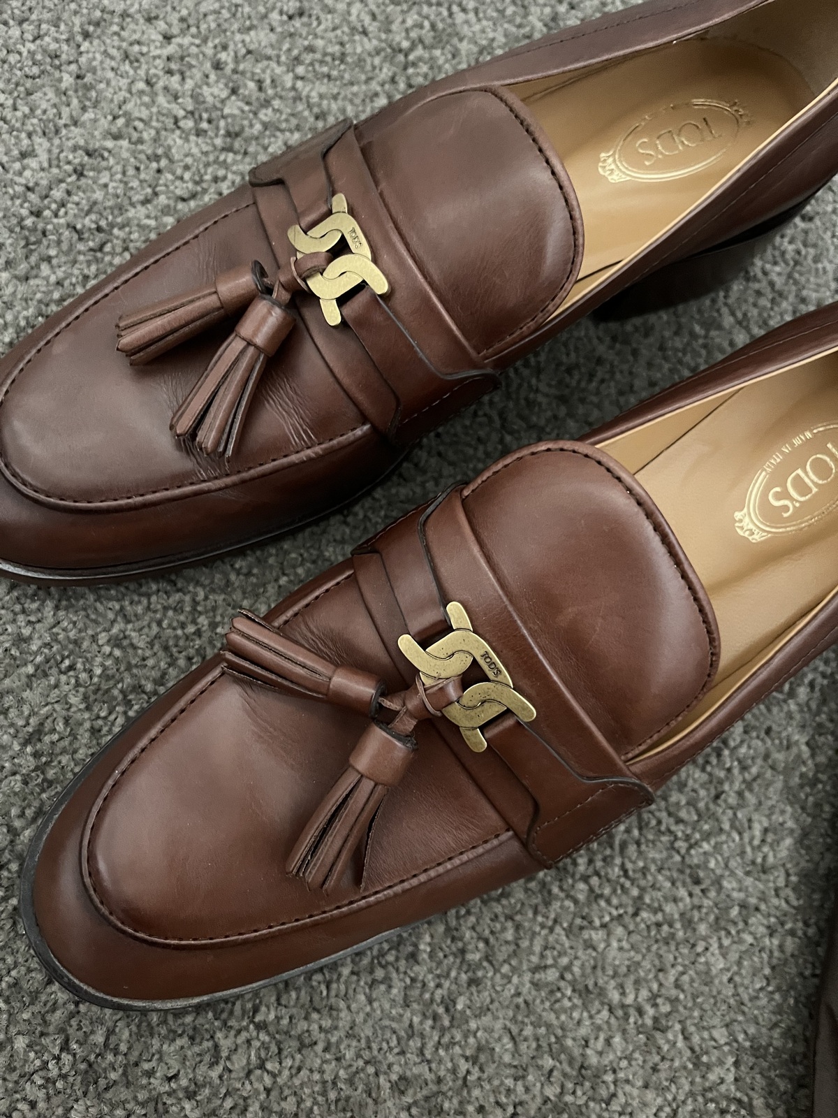 Brown Leather Loafers size IT39