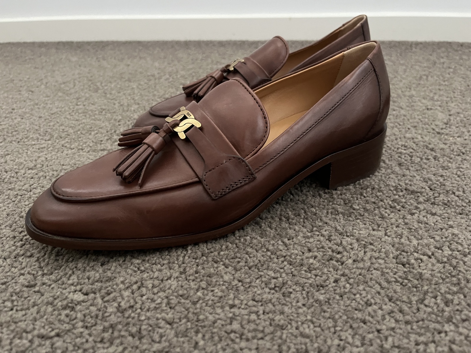 Brown Leather Loafers size IT39