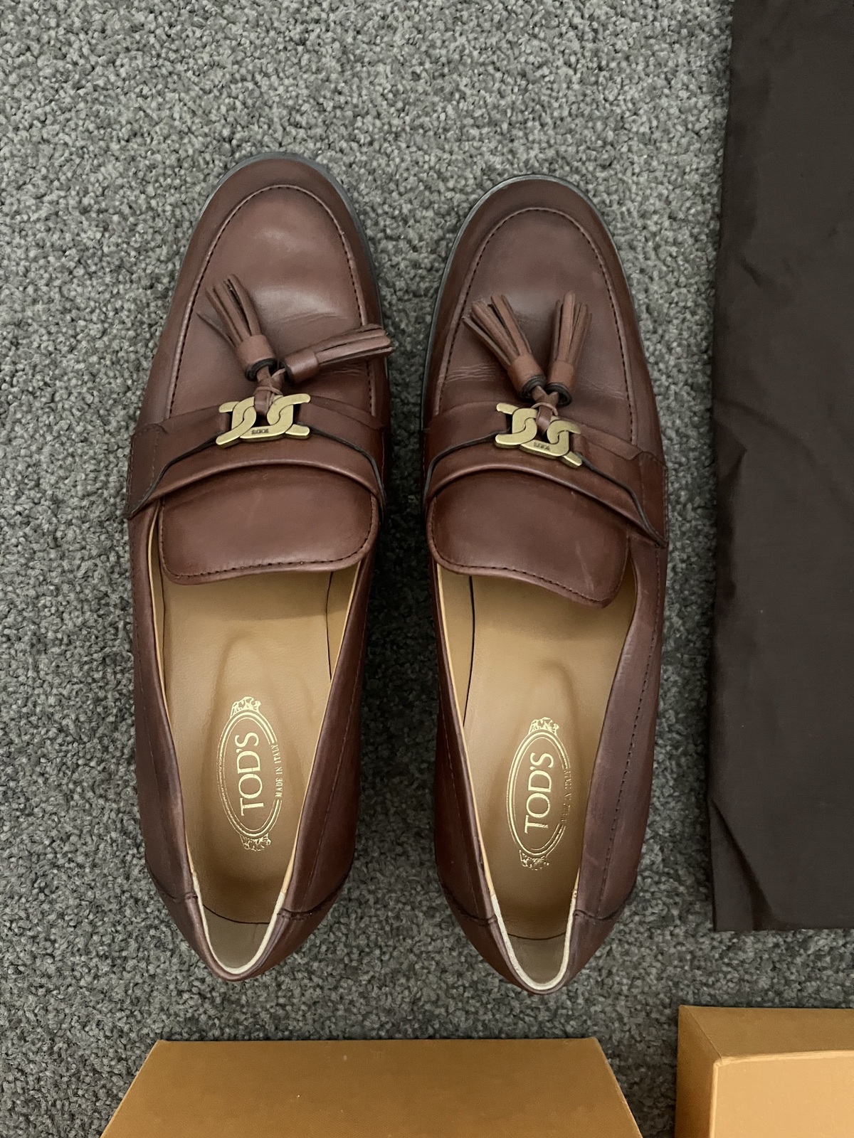 Brown Leather Loafers size IT39