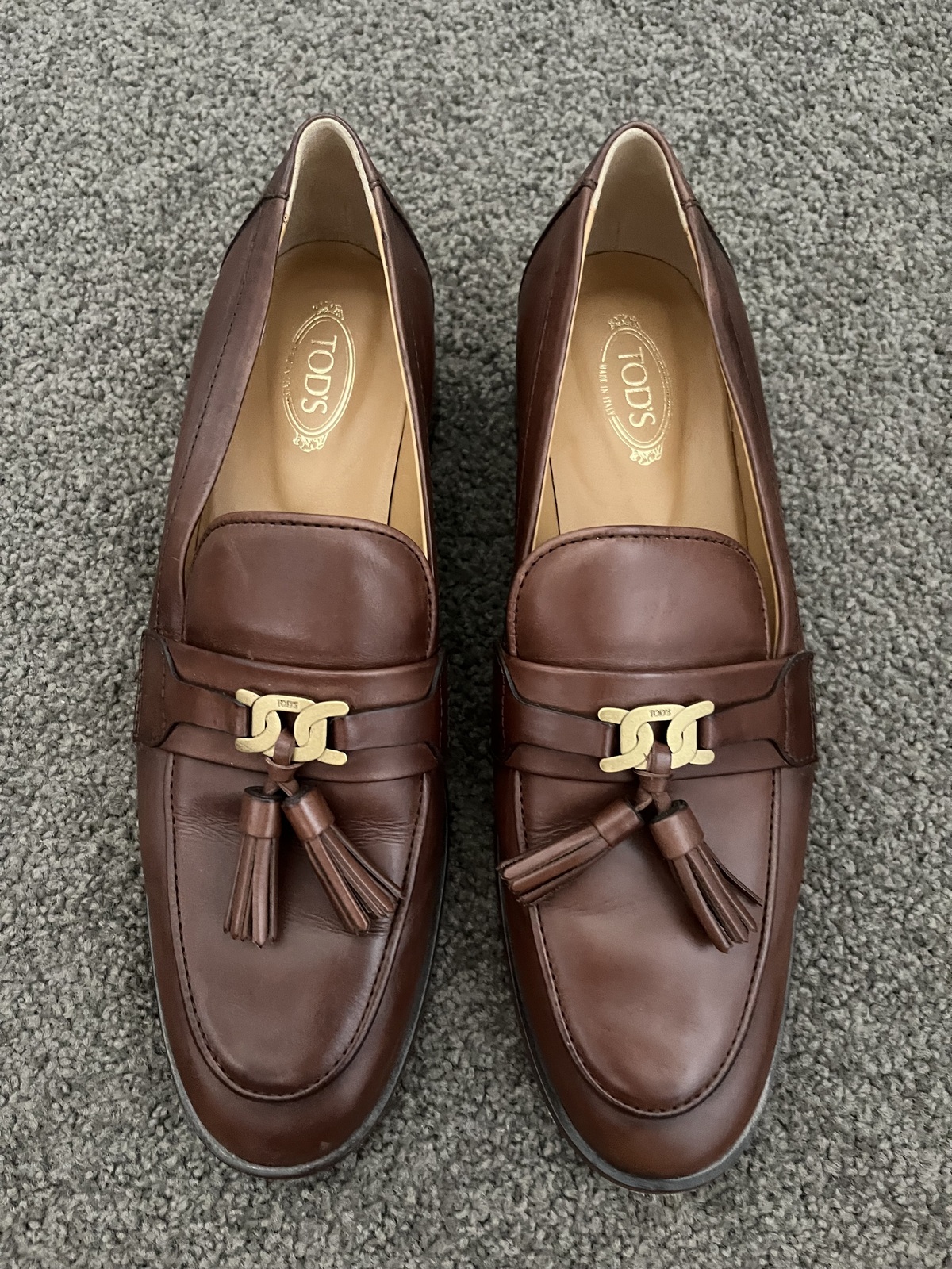 Brown Leather Loafers size IT39