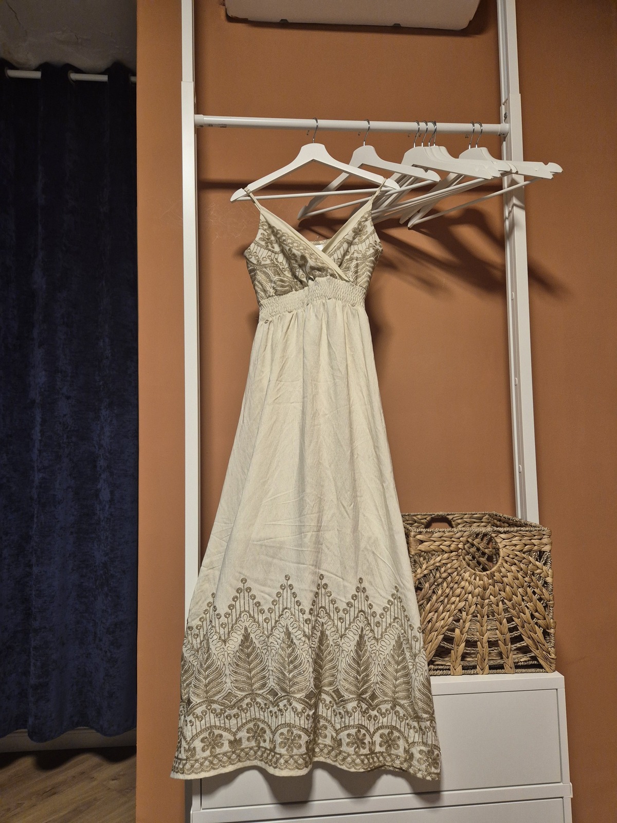 Embroided maxi dress