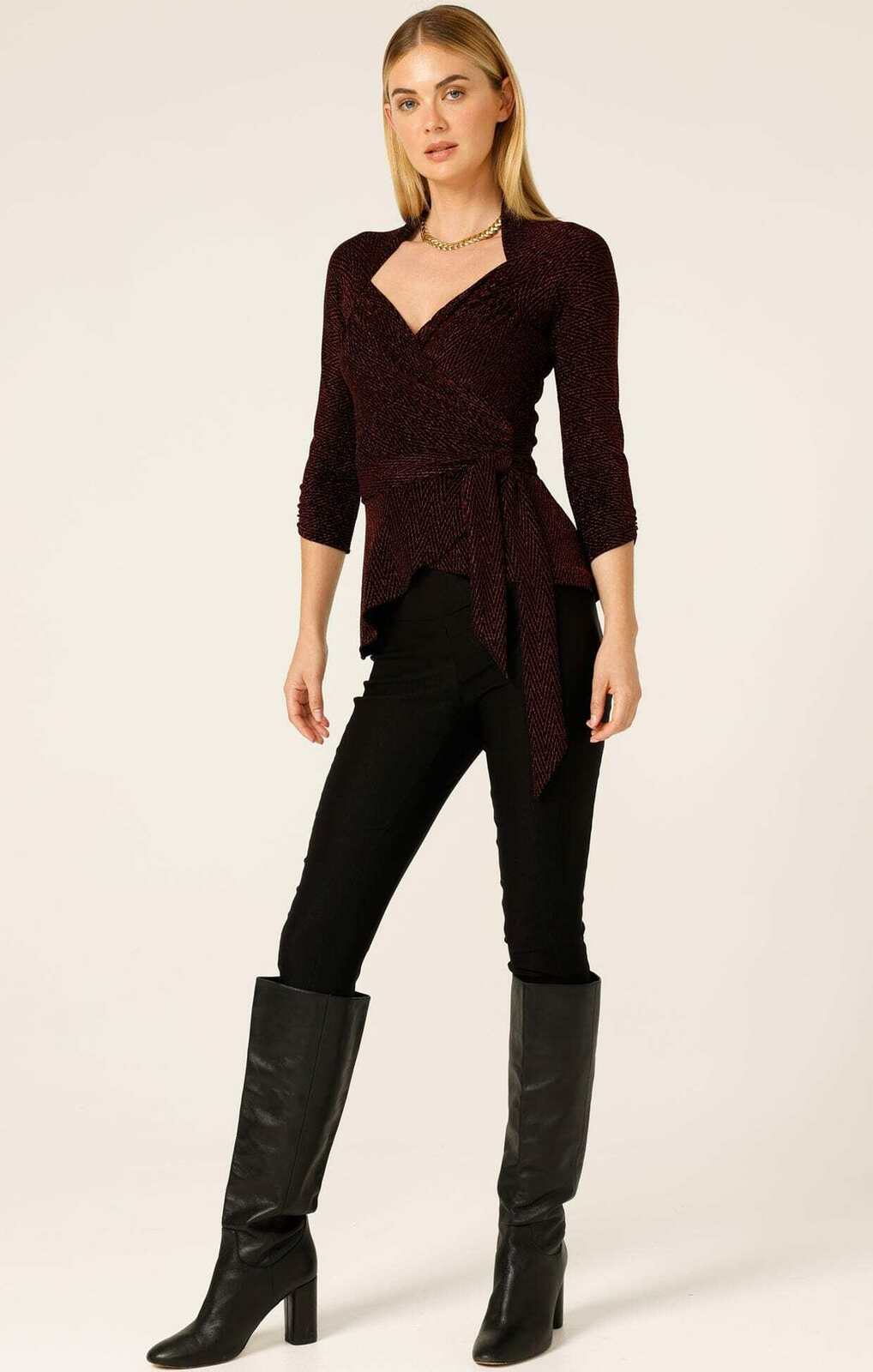 RIVERFIRE WRAP TOP IN RUBY