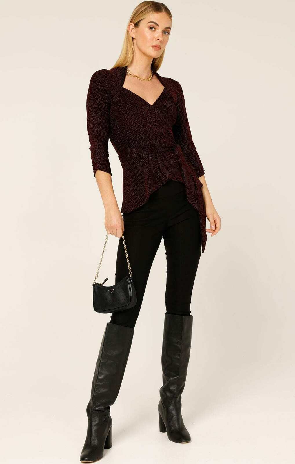 RIVERFIRE WRAP TOP IN RUBY