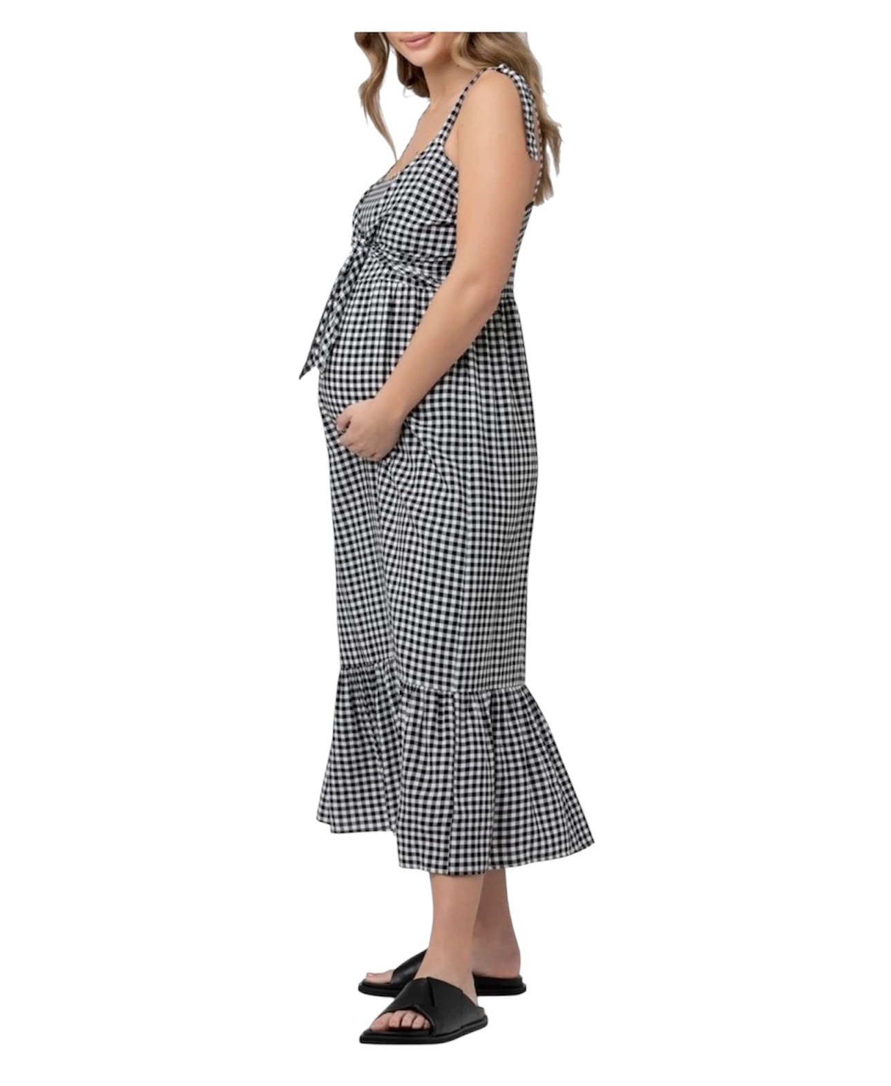 Gingham Nursing Dress