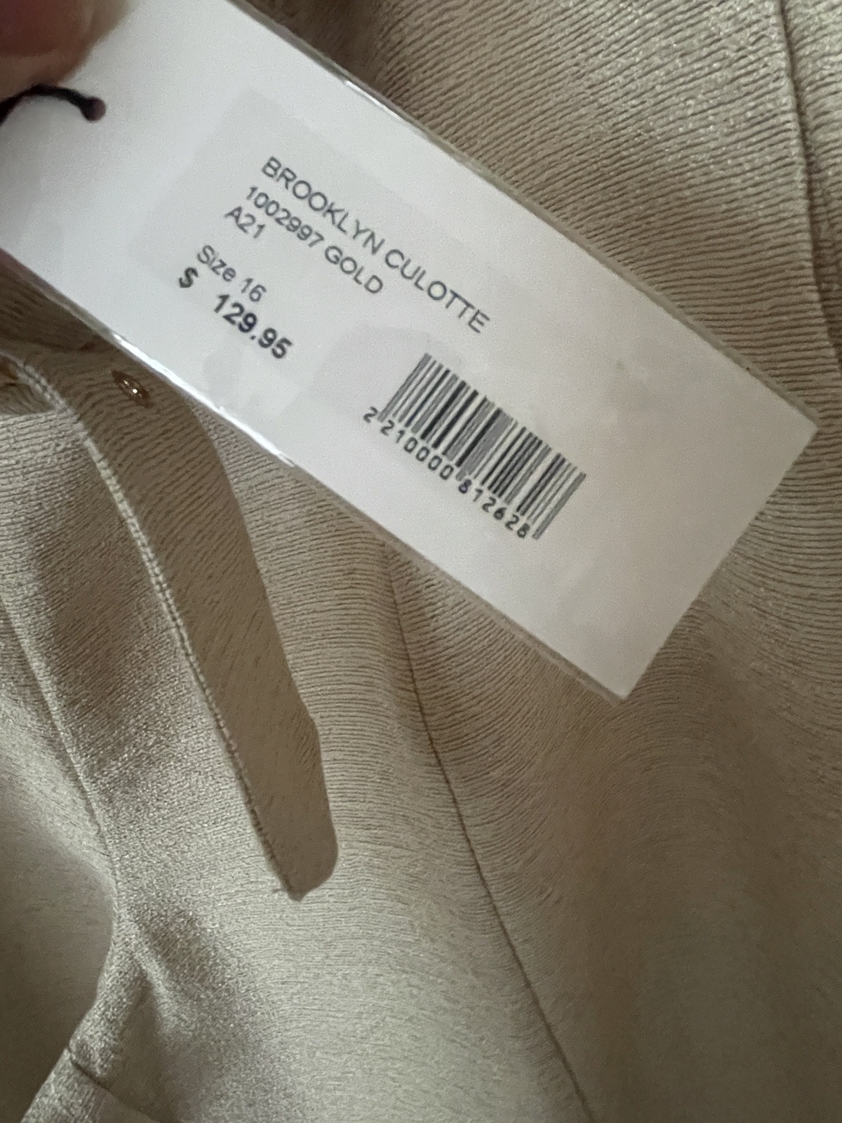 BROOKLYN CULOTTE (16) GOLD