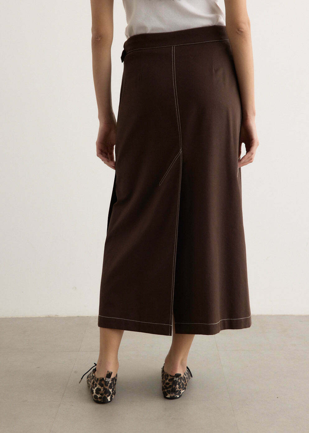 Umbra Wrap Midi Skirt