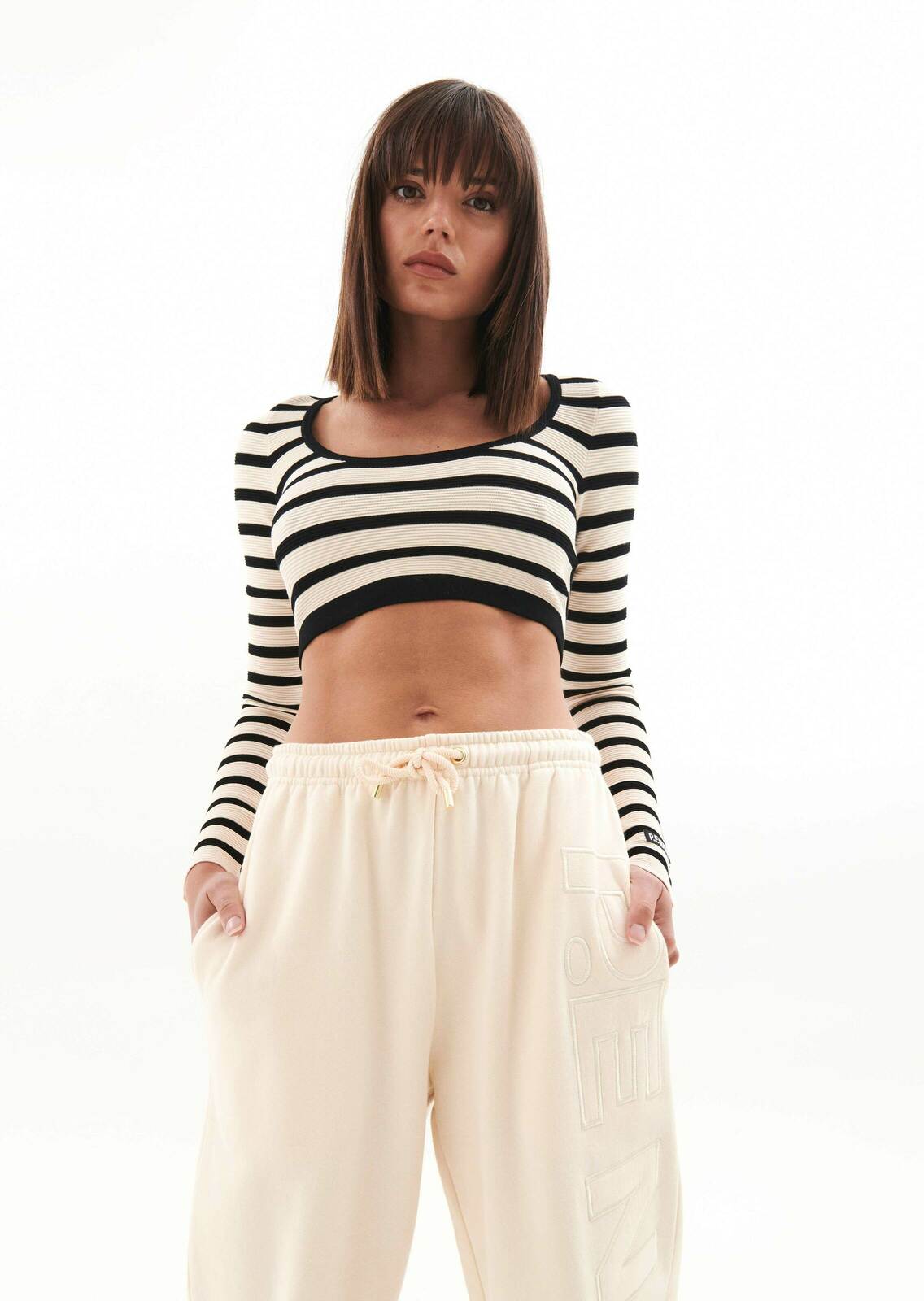 OBJECTIVE KNIT LS TOP IN MULTI