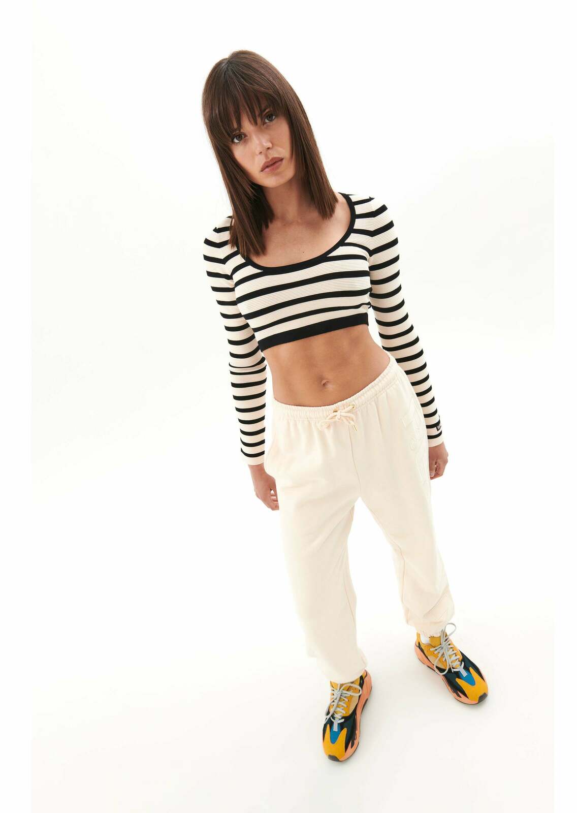 OBJECTIVE KNIT LS TOP IN MULTI