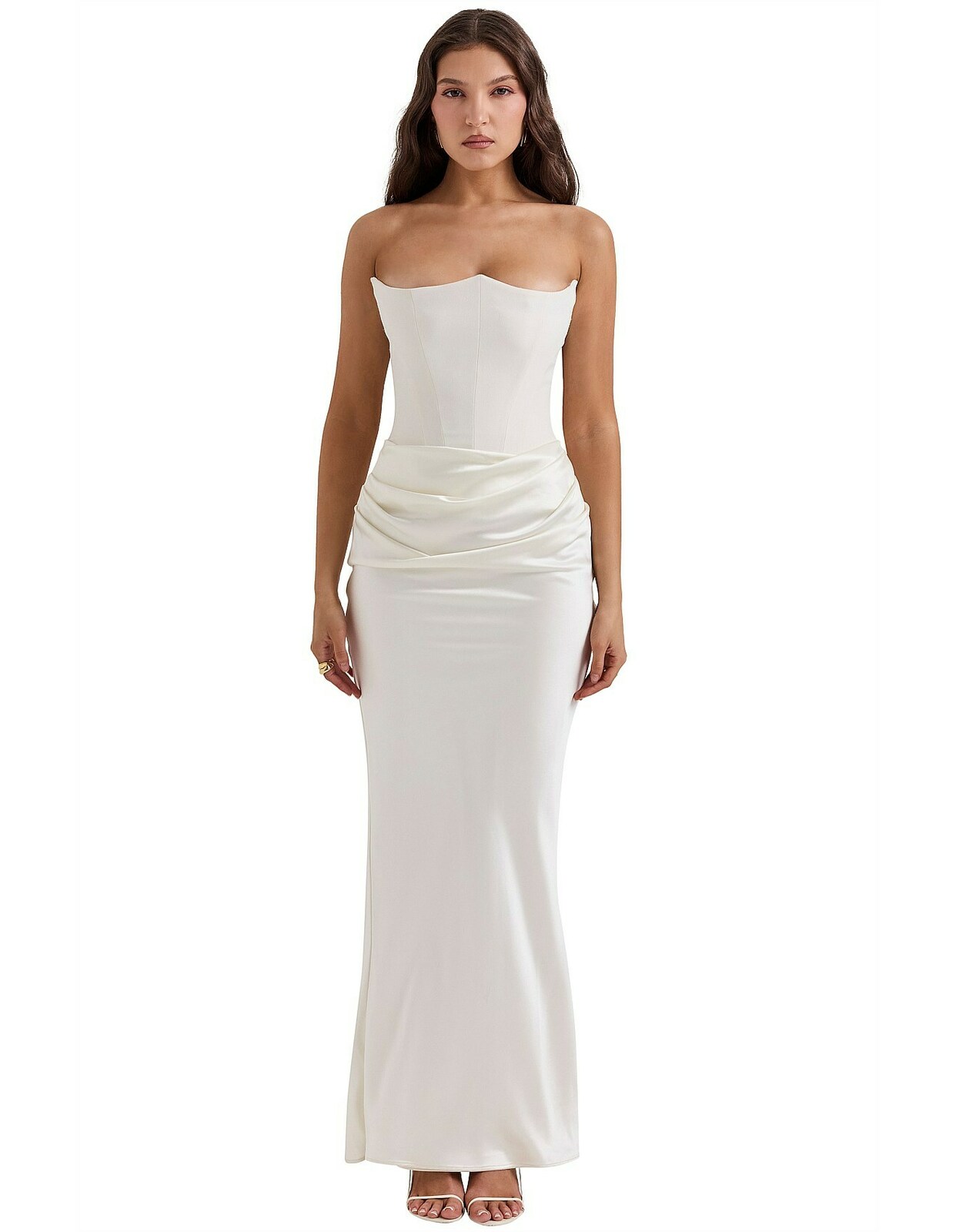 House of CB House of Cb Perle white lace trim dress size
