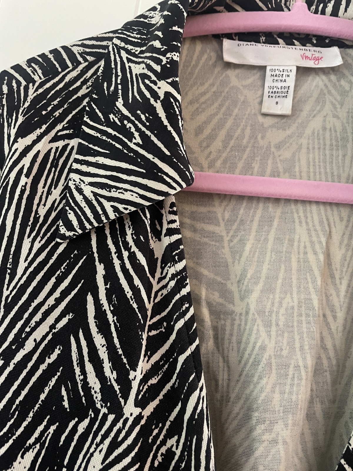 Diane Von Furstenberg silk wrap top 