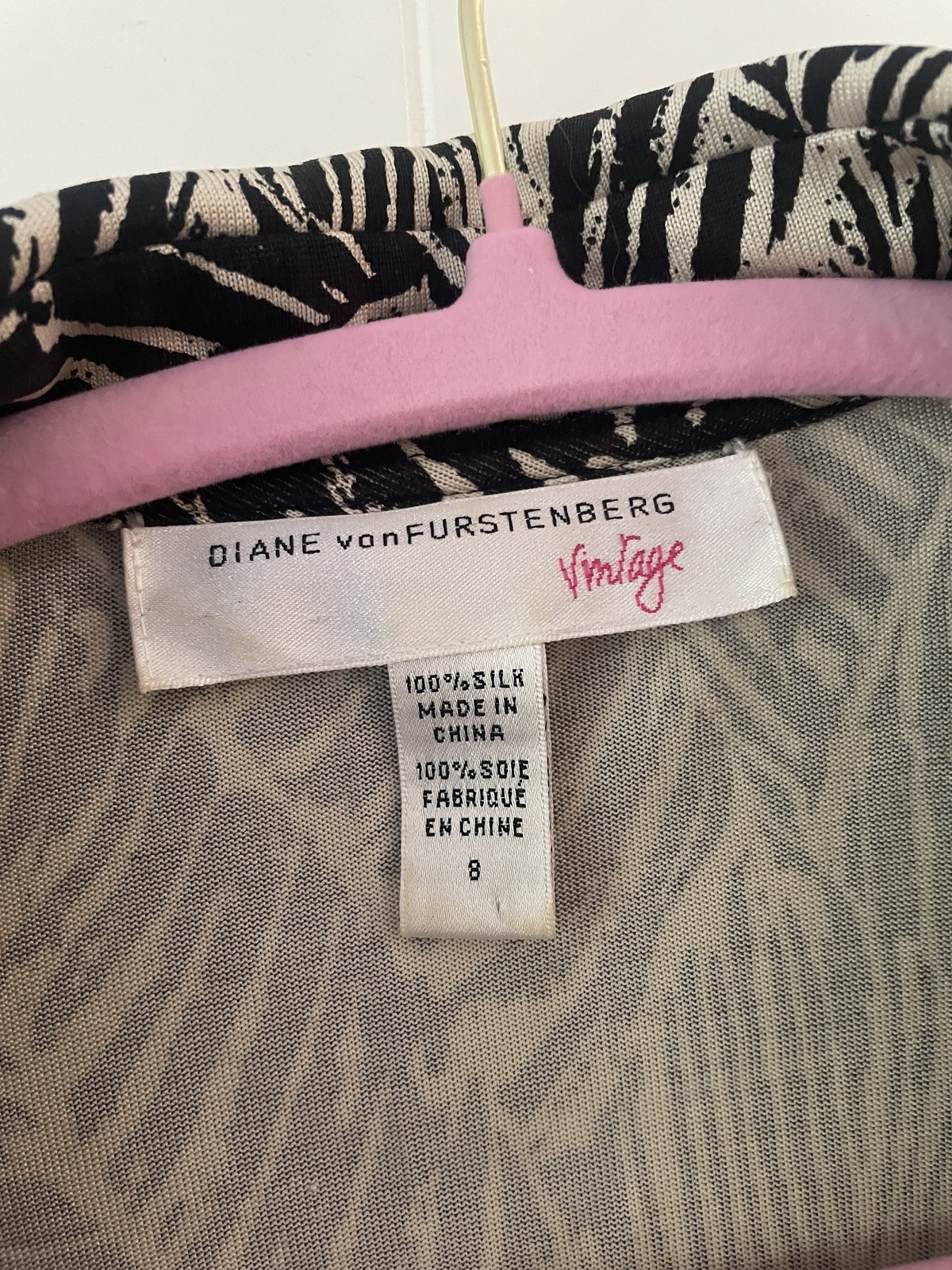 Diane Von Furstenberg silk wrap top 