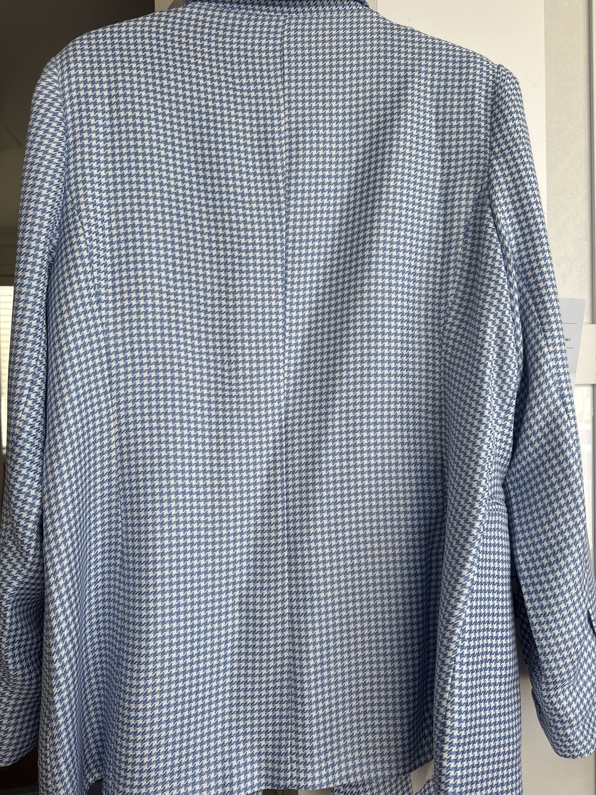 Blue check blazer 18