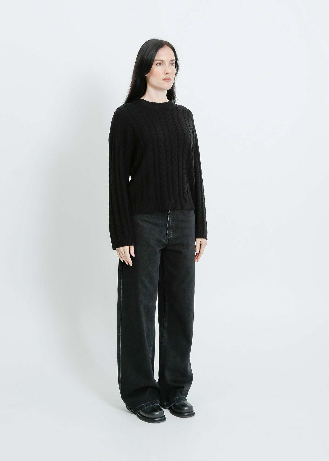 PENROSE KNIT SWEAT / BLACK