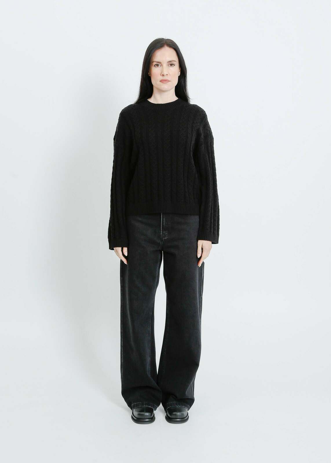 PENROSE KNIT SWEAT / BLACK