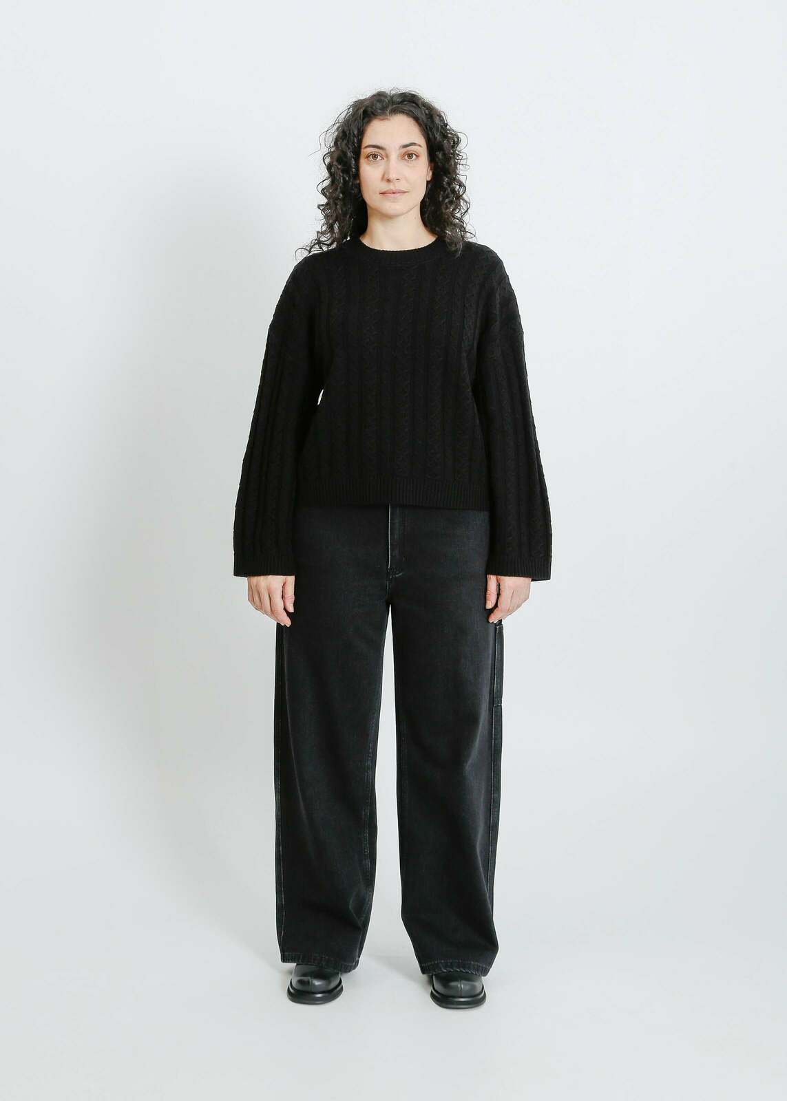 PENROSE KNIT SWEAT / BLACK