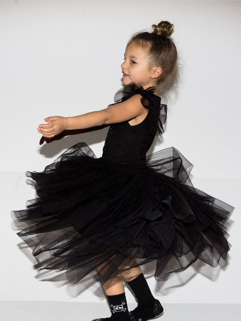 BNWT Black girls Sparkle Dress halloween Size 18-24mths RRP$353