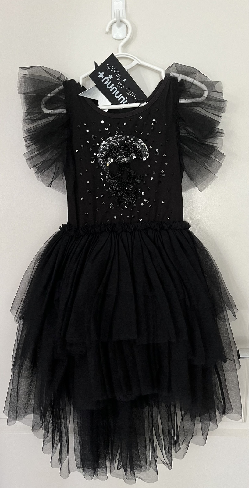 BNWT Black girls Sparkle Dress halloween Size 18-24mths RRP$353