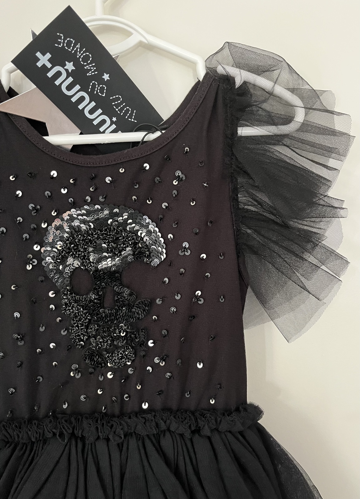 BNWT Black girls Sparkle Dress halloween Size 18-24mths RRP$353