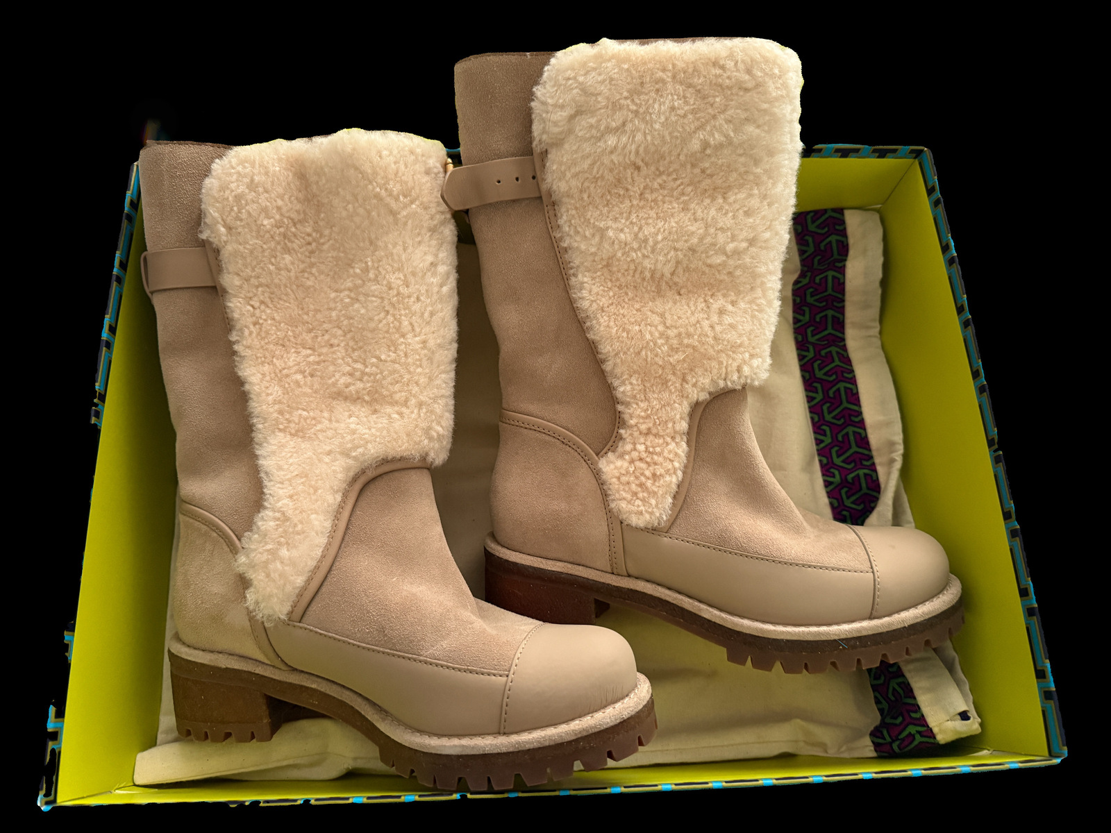  Sloan Cream Shearling Boots