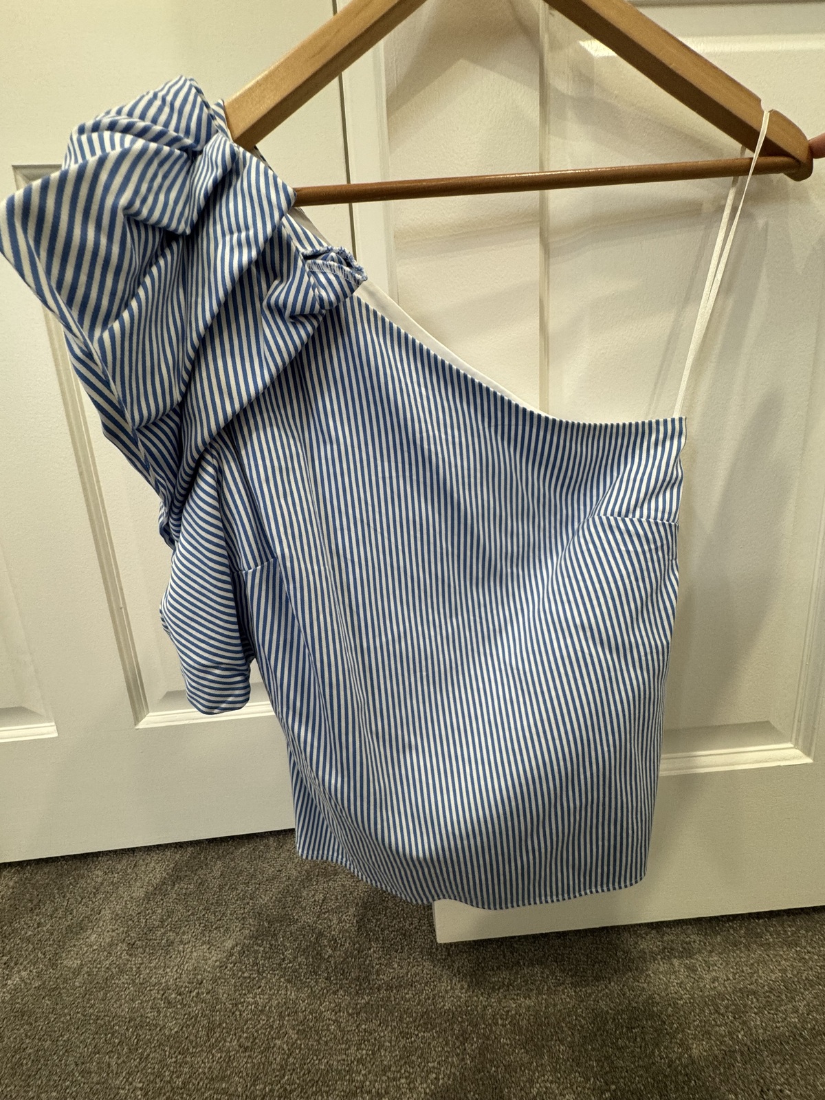 striped Blue and White top 