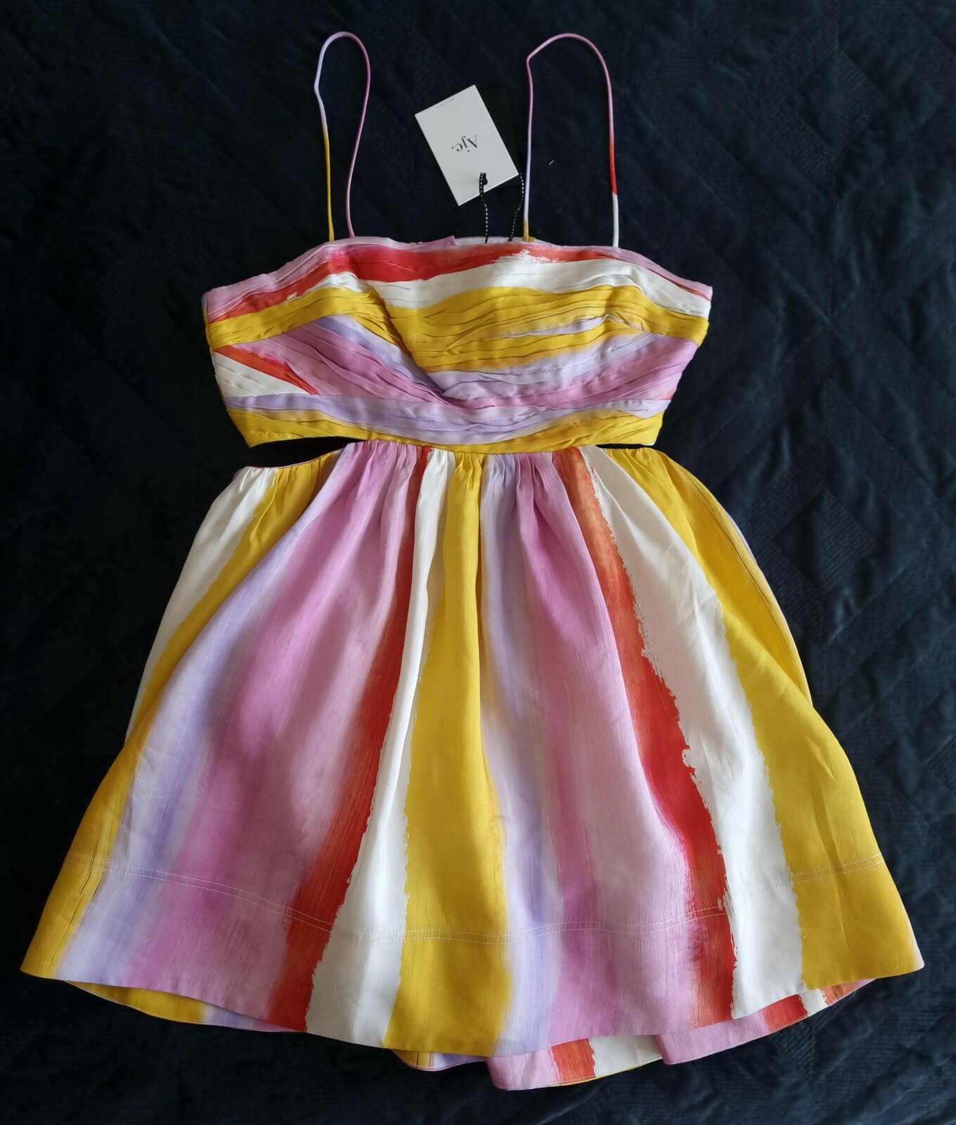 Liza Ruched Baby Doll Dress - Multi