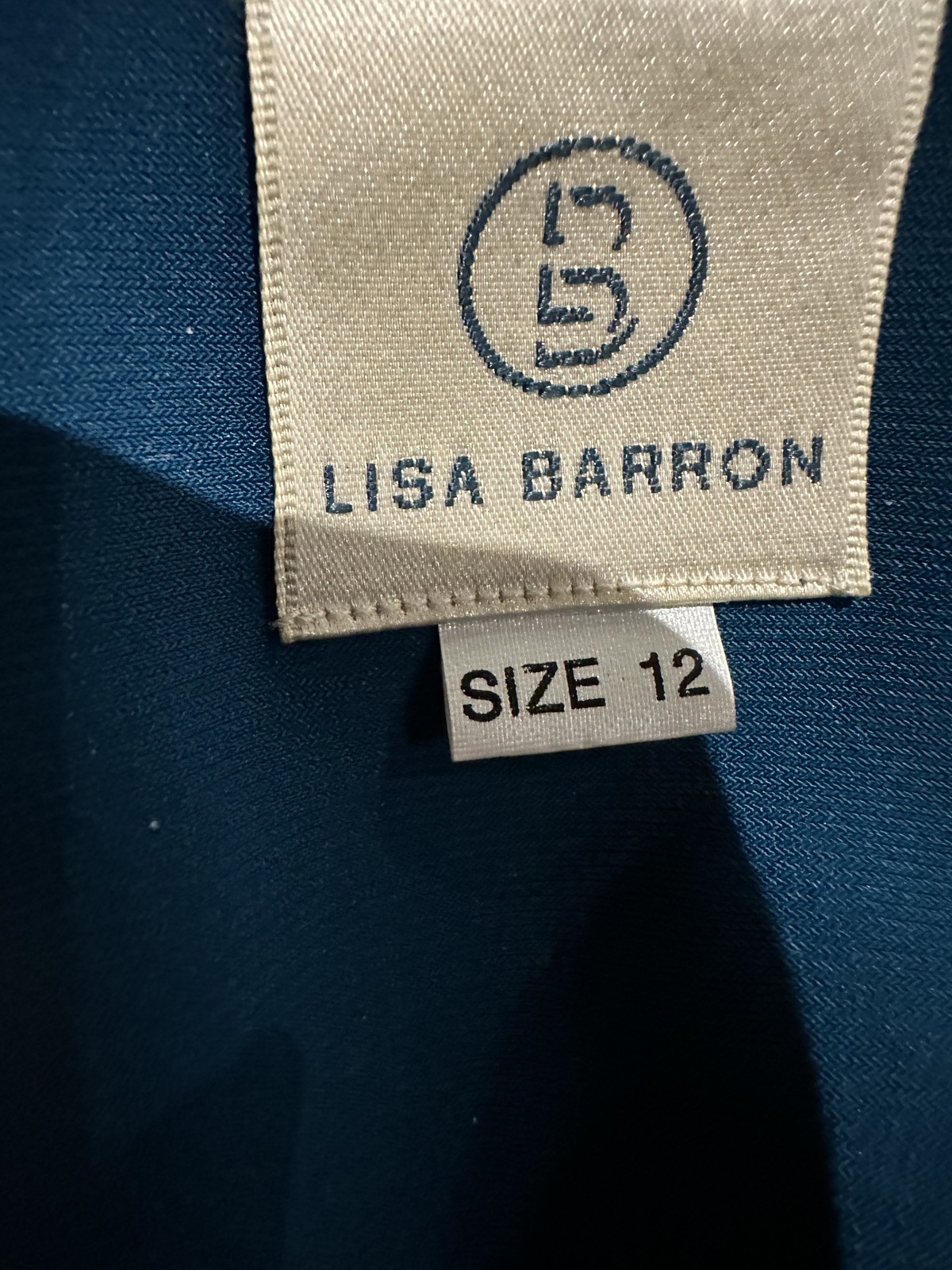 Emerald green size 12 gown Lisa Barron worn once