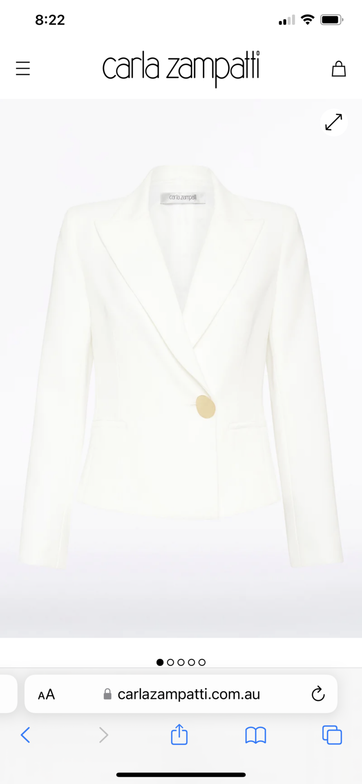 Iconic Gold Button Suit