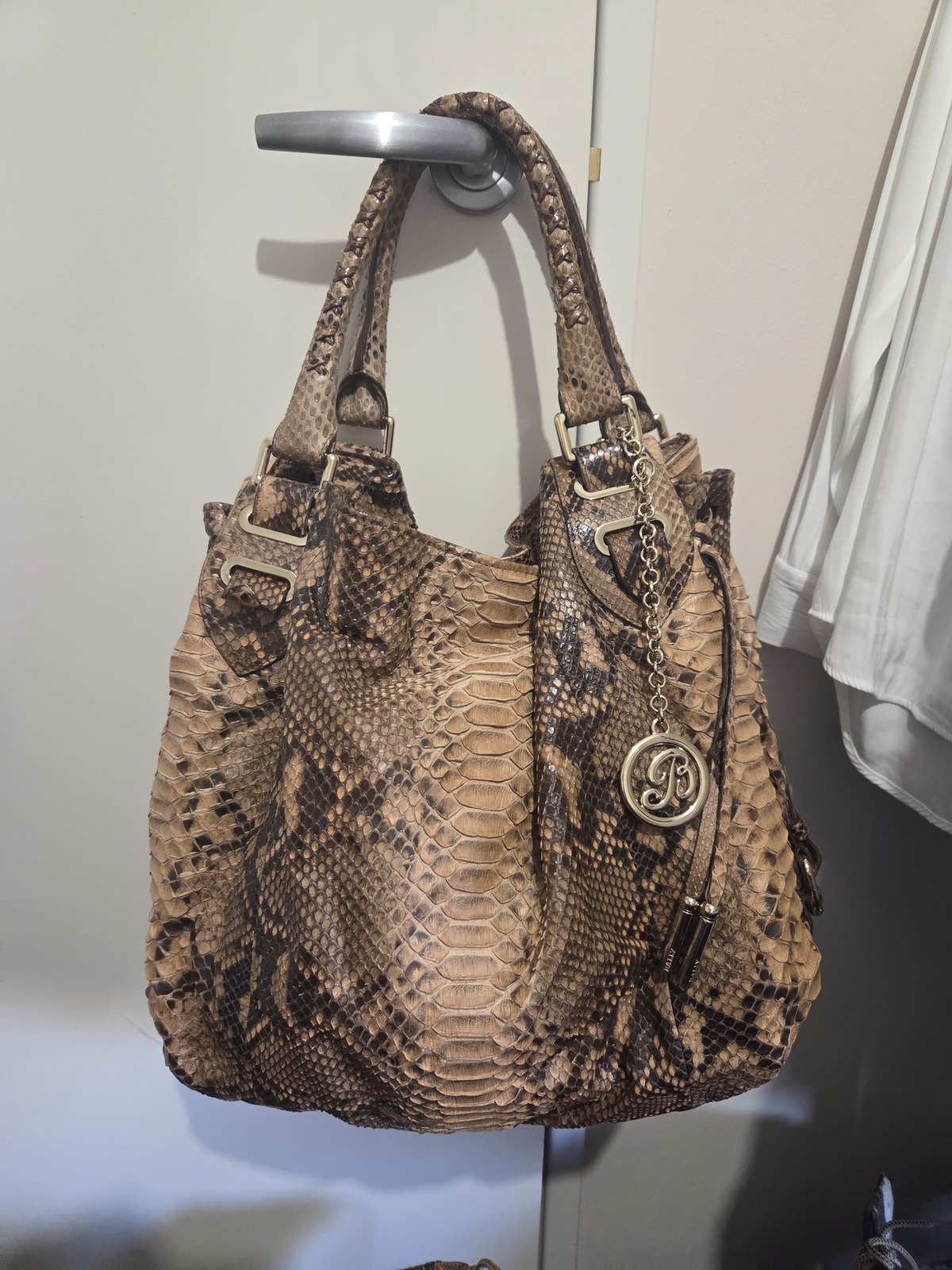 real snake skin bag
