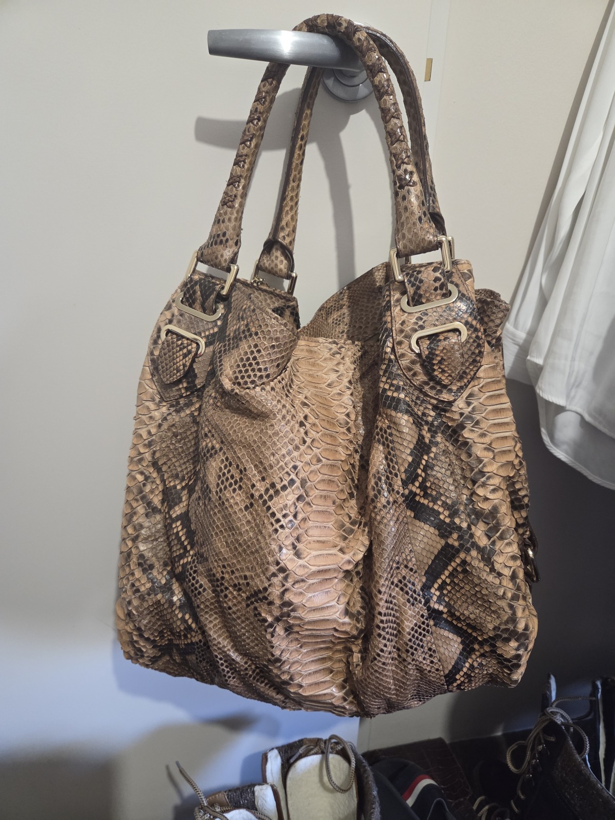 real snake skin bag