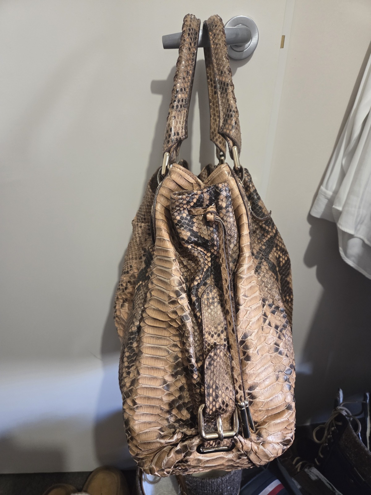 real snake skin bag