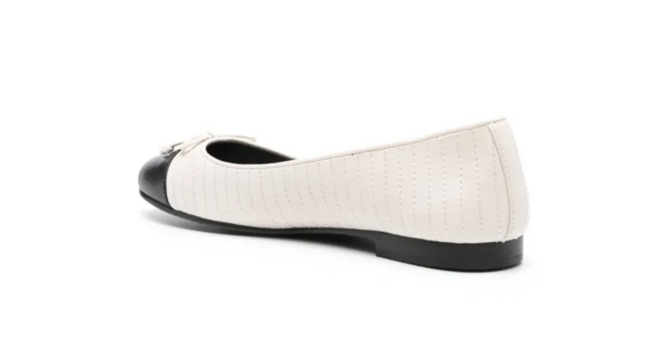 Tory Burch Cap-Toe Quilted Ballerina Shoes
