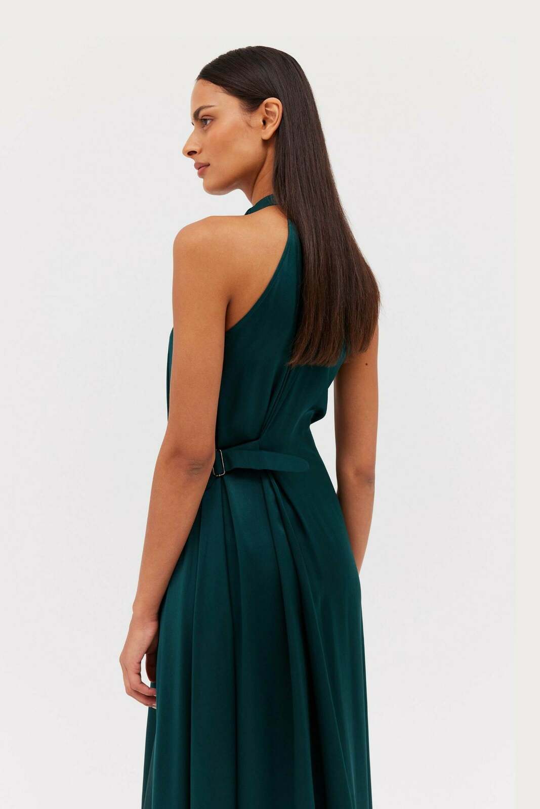 PETROL SILK ISABELLA GOWN