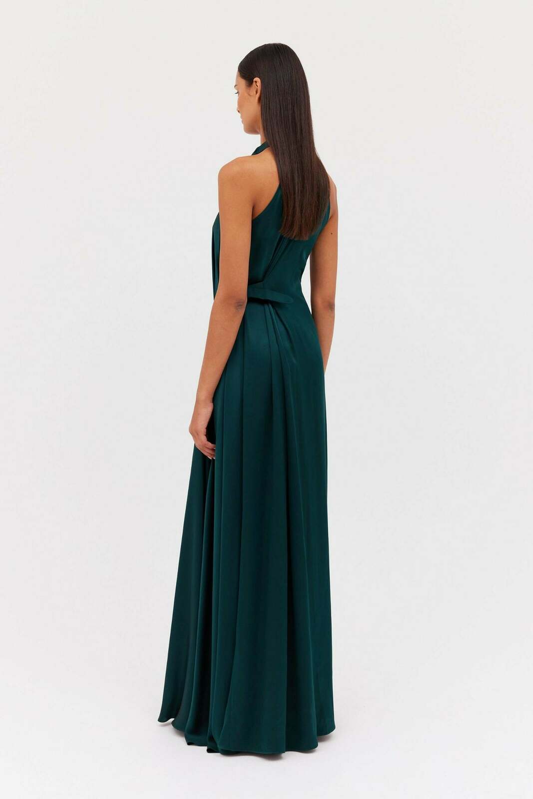 PETROL SILK ISABELLA GOWN