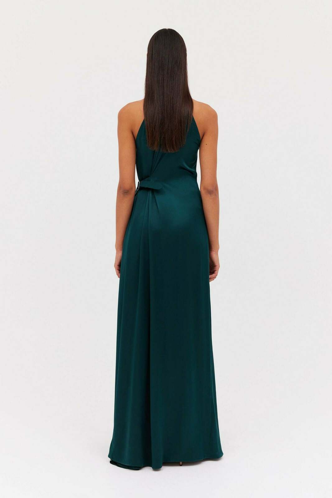 PETROL SILK ISABELLA GOWN