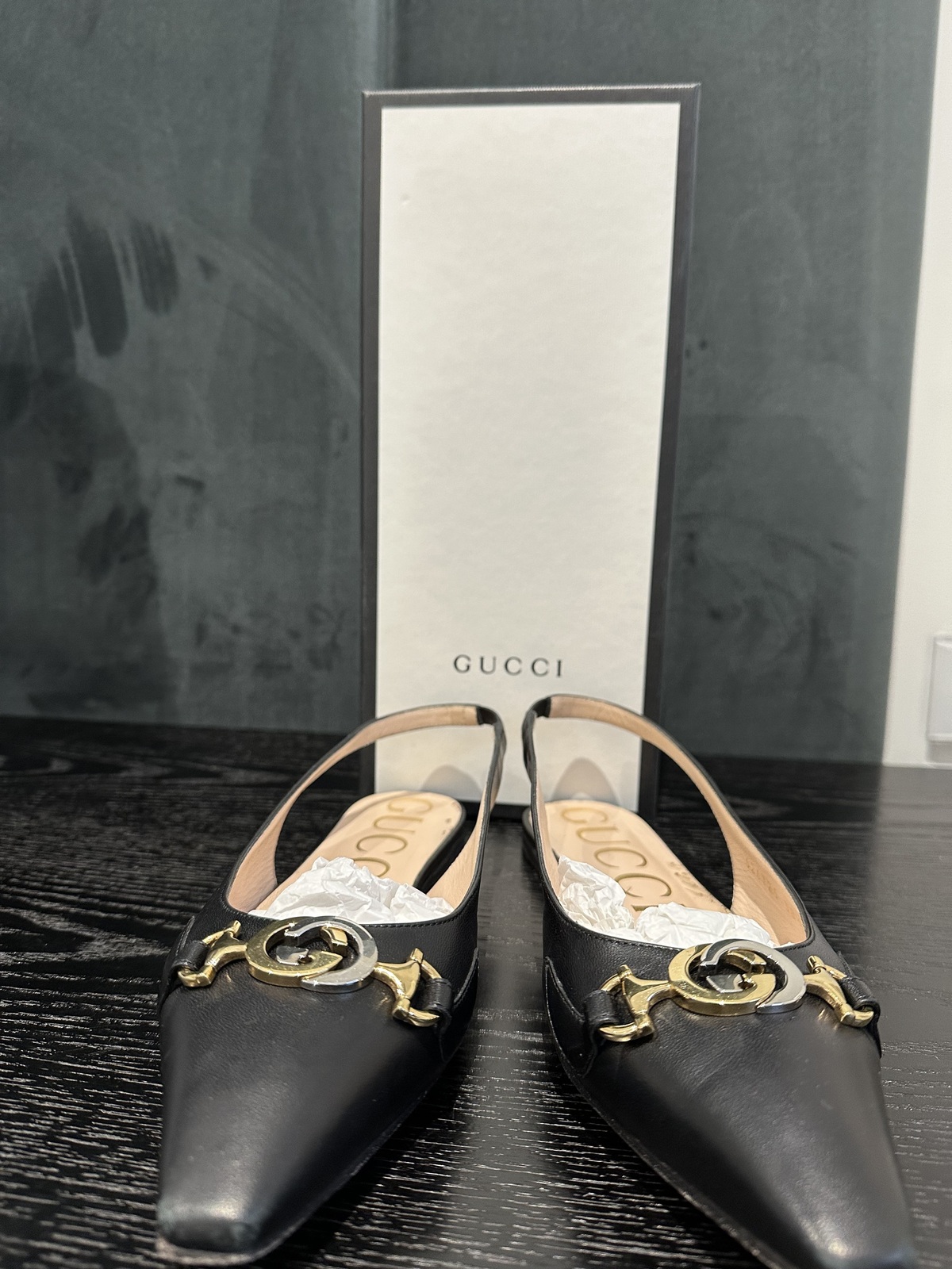 - Zumi Flat Slingback's - Black 