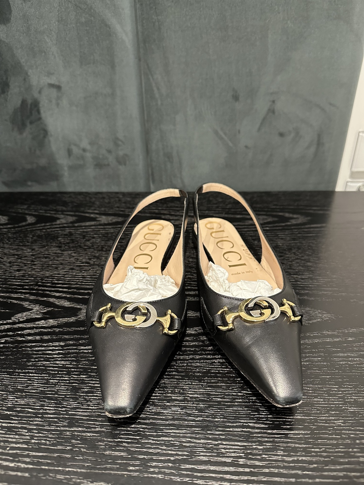 - Zumi Flat Slingback's - Black 