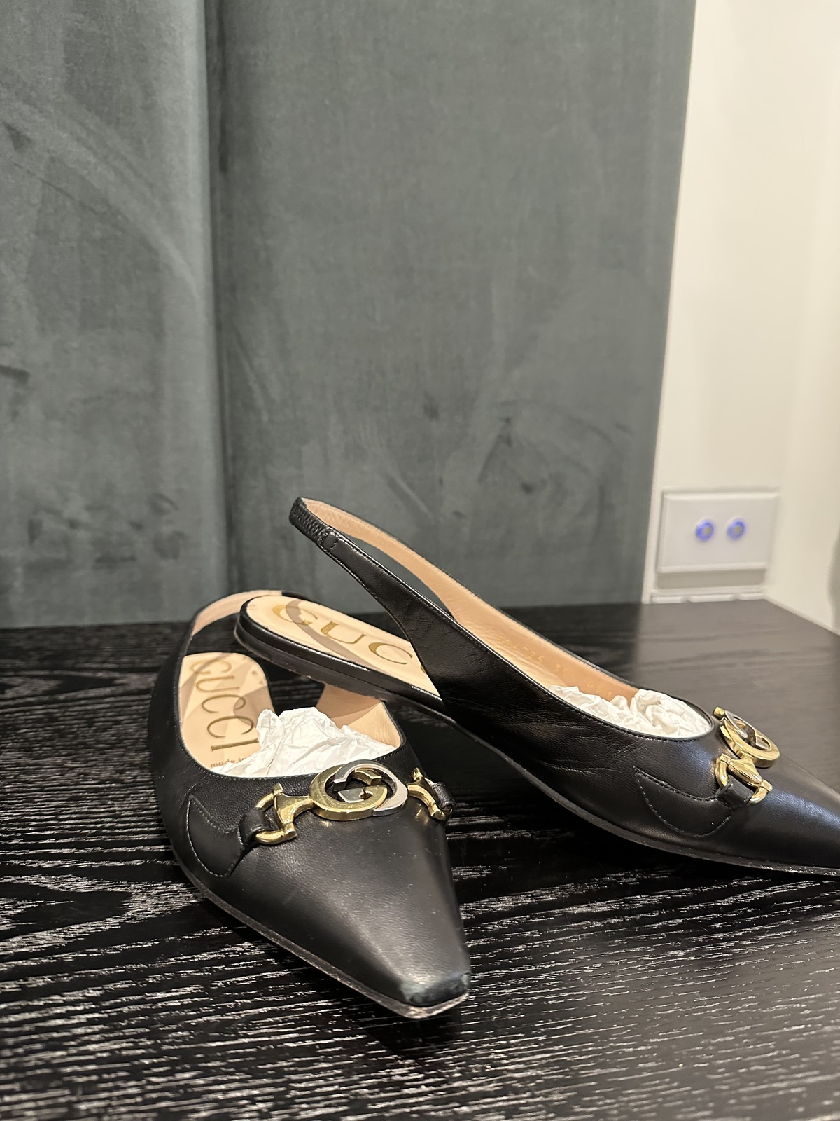 - Zumi Flat Slingback's - Black 