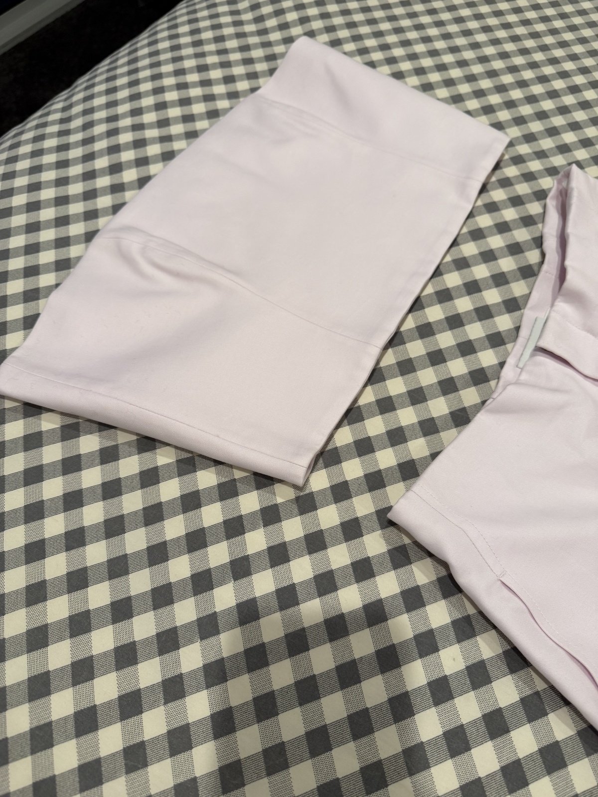 Double Cotton Trouser & Matching Strapless | Pastel Pink 