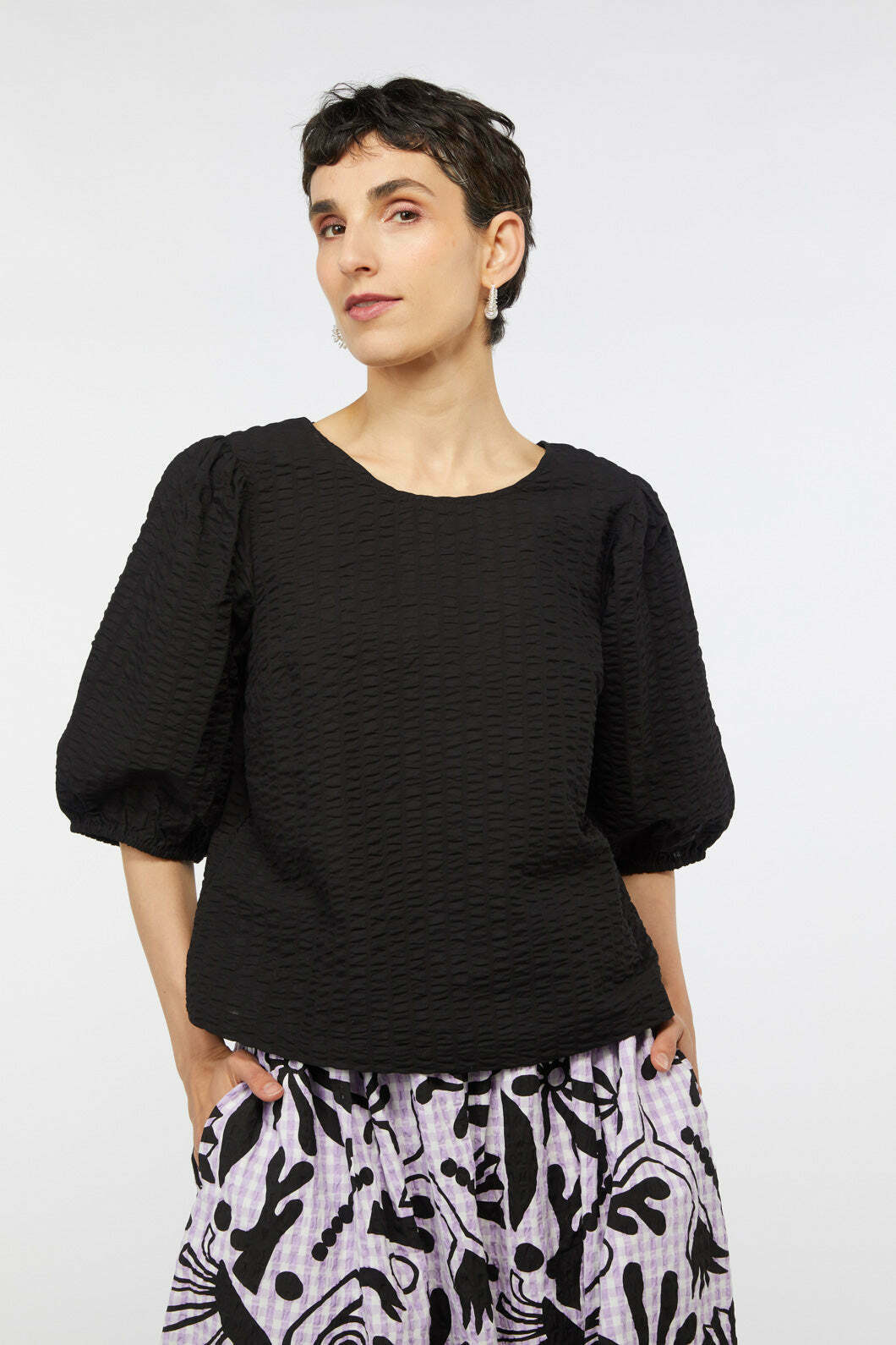 Willow Seersucker Top