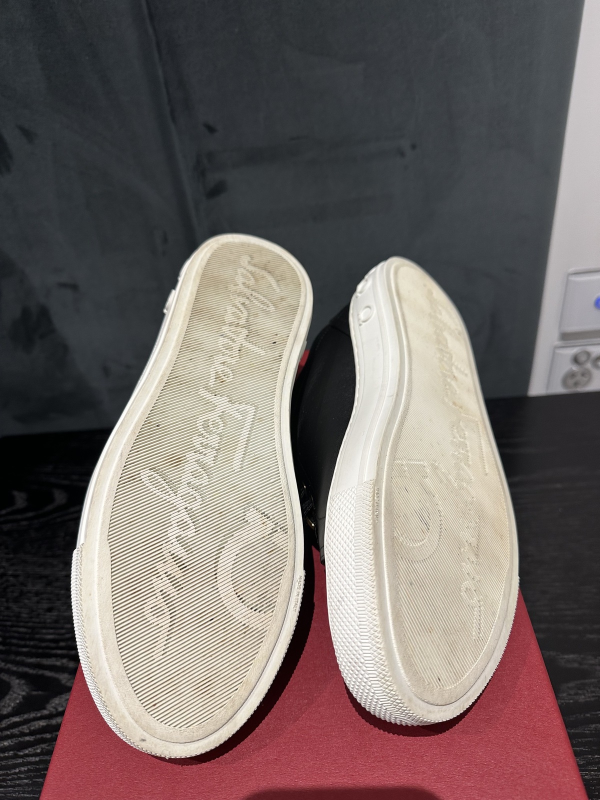 Nadine lace-up leather trainers