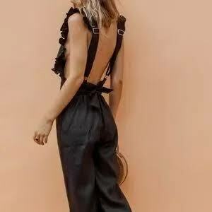 Black Frill Jumpsuit 