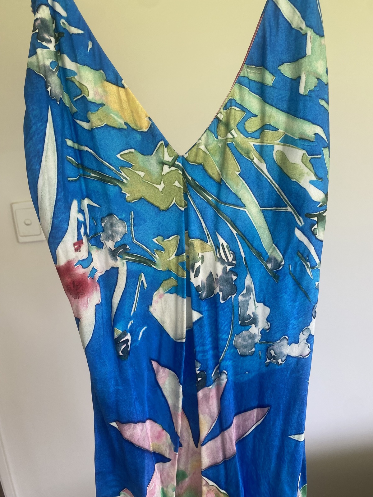 Silk Slip Dress Blue AU 8 