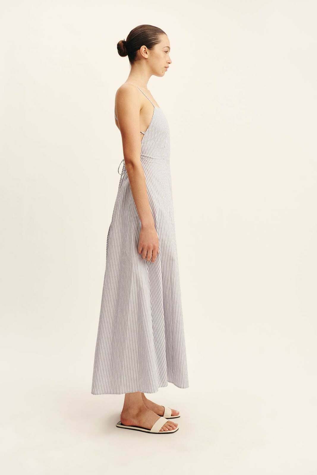 LORI DRESS - BLUE STRIPE