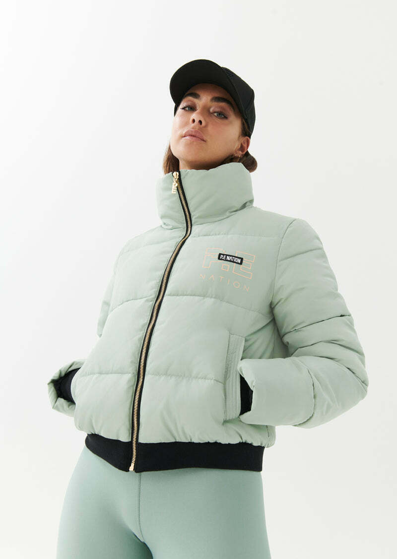 RAMP RUN PUFFER JACKET IN ICEBERG GREEN