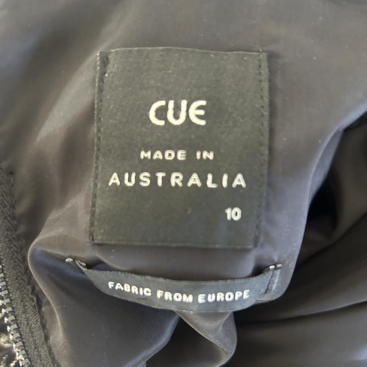 Size 10 black chenille jacquard  with half bell sleeves.